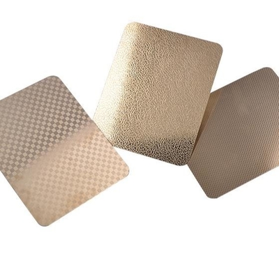SUS 304 Cold Rolled Decorative Embossed Metal Sheets Iterior